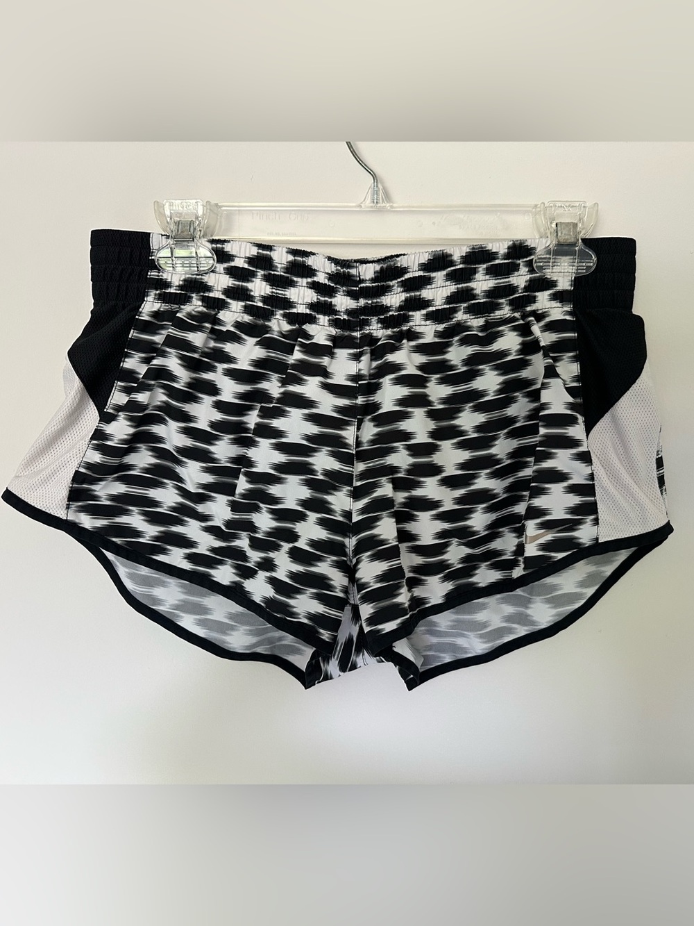 Nike Black & White Printed Women’s Athletic Shorts
